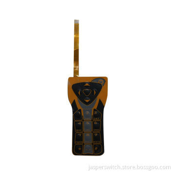 Double-sided FPC Assembled to Overlay, Design with Flexible Cable Membrane Switch